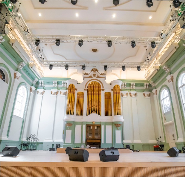 Inside Kidderminster Town Hall
