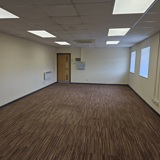 Inside a large empty office