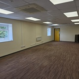 Inside a large empty office