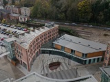 Aerial view of Piano Building